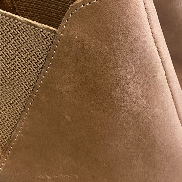 NWT Toms Women’s Kelsey Boots in Taupe Grey Leather/Suede Size 7 - Picture 7 of 10